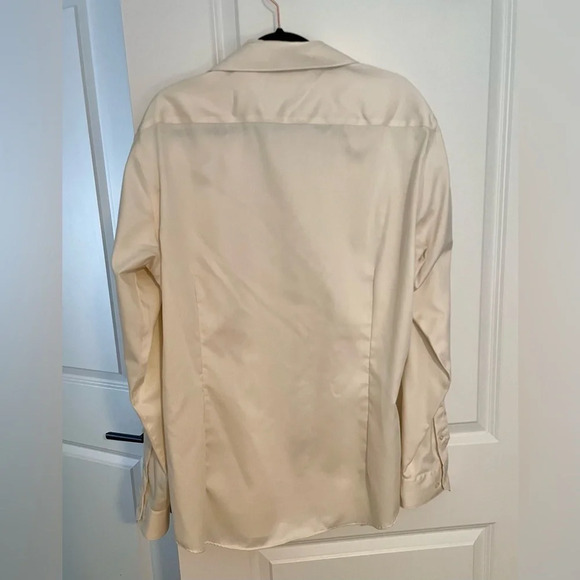 Men’s Ivory Dress Shirt - Picture 3 of 7